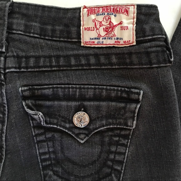 True Religion Julie Black Faded Skinny Jeans - Picture 4 of 6